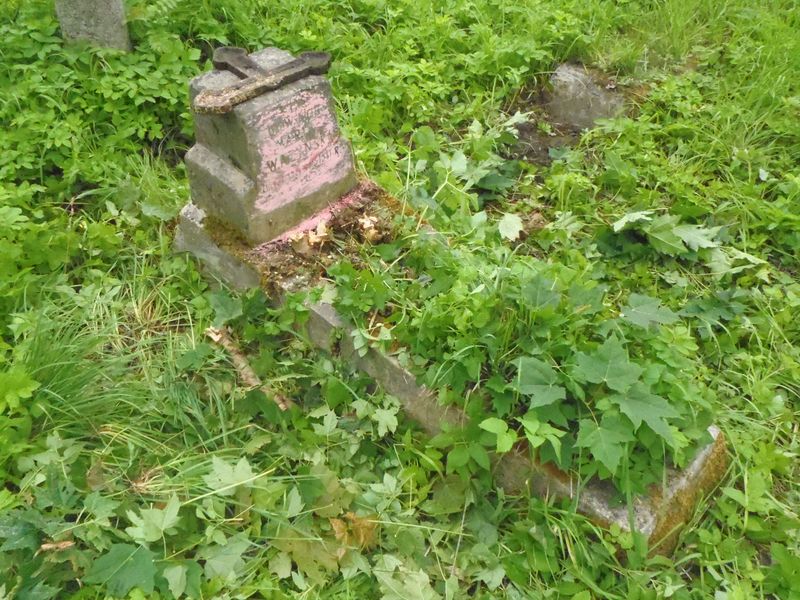 Tombstone of Maria Vazinskaya, Na Rossa cemetery in Vilnius, as of 2013