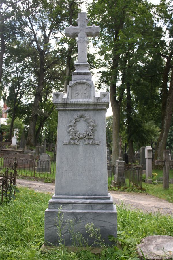 Tombstone of Alexander Leszczynski, Ross Cemetery in Vilnius, as of 2013.