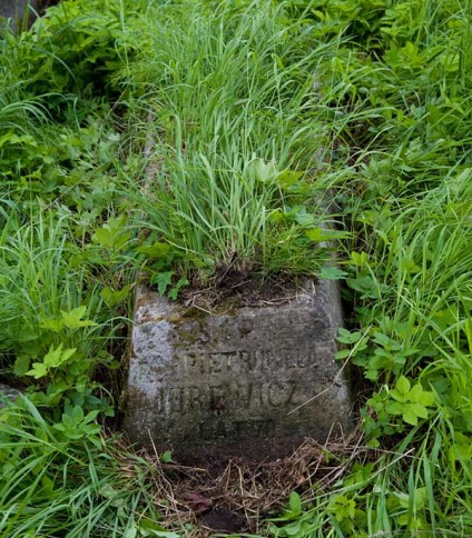 Nagrobek Petroneli Jurewicz Konopko z cmentarza na Rossie w Wilnie, stan z 2013 roku.
