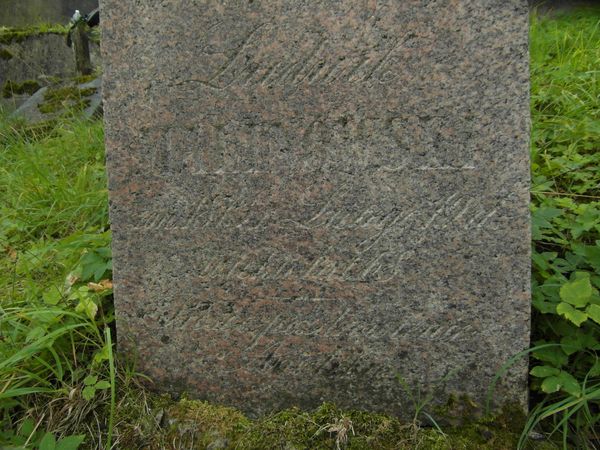 Tombstone of Ludwik Malinowski, Ross cemetery in Vilnius, as of 2013.