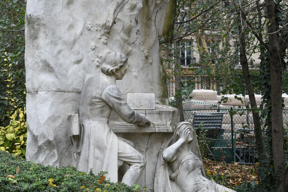 Photo showing Monument to Frederic Chopin in Park Monceau