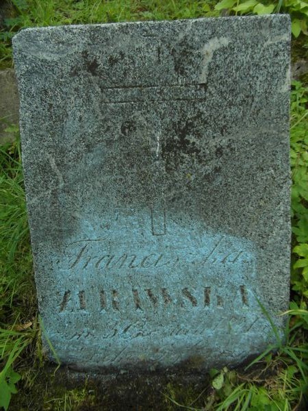 Nagrobek Franciszki Żurawskiej, cmentarz na Rossie w Wilnie, stan na 2013 r.