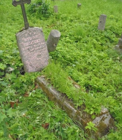 Nagrobek Stefana Rusieckiego, cmentarz Na Rossie w Wilnie, stan z 2013