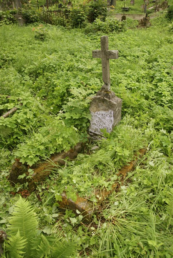 Nagrobek Zofii i N. N. Kwiatkowskich, cmentarz Na Rossie w Wilnie, stan z 2013