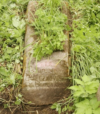 Nagrobek Adama Mieczkowskiego, cmentarz Na Rossie w Wilnie, stan z 2013