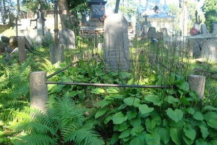 Nagrobek rodziny Sienkiewiczów, cmentarz Na Rossie w Wilnie, stan z 2013