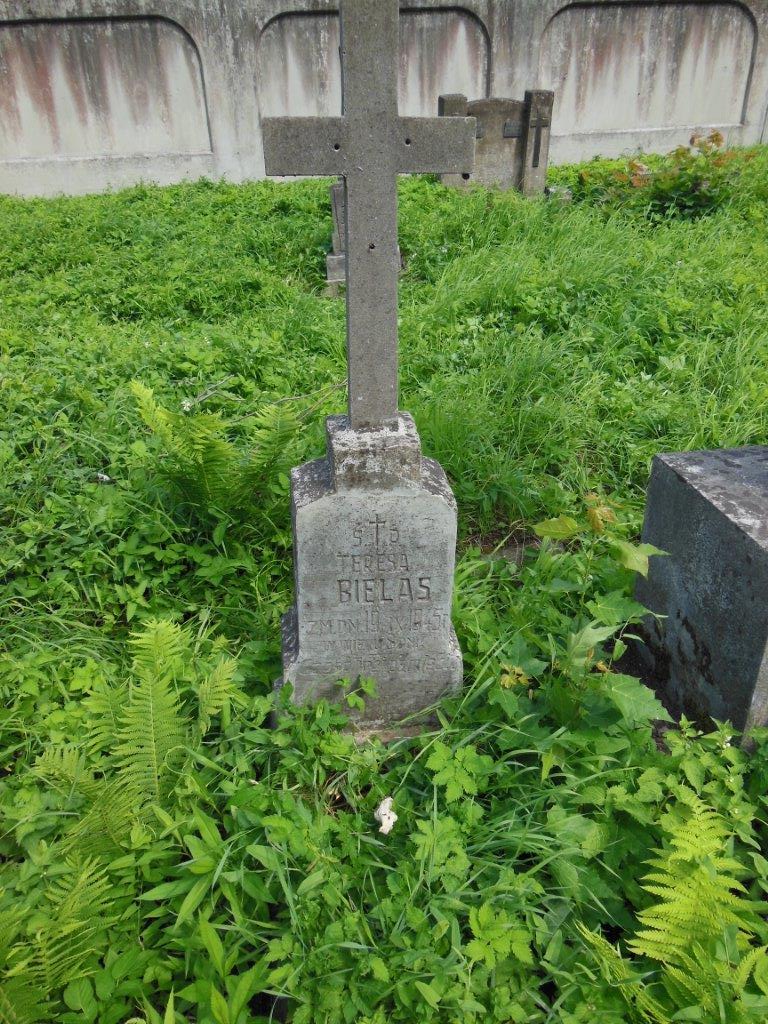 Tombstone of Teresa Bielas from the Ross cemetery in Vilnius, as of 2013.