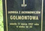 Fotografia przedstawiająca Tombstone of Jadwiga Golmont