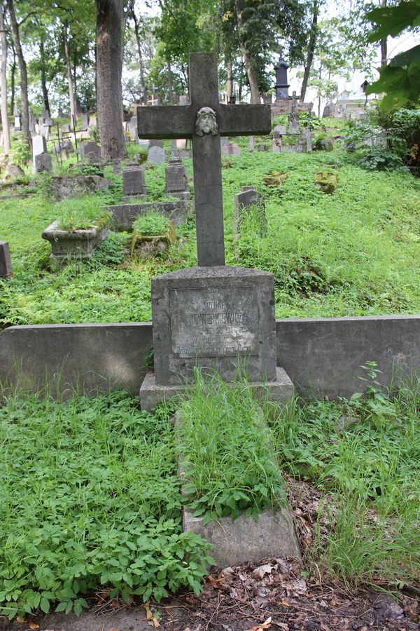 Fragment of the catacombs of the Niewierkiewicz family, Jan Kasprzycki and E. Romanowski, Rossa cemetery in Vilnius, as of 2013