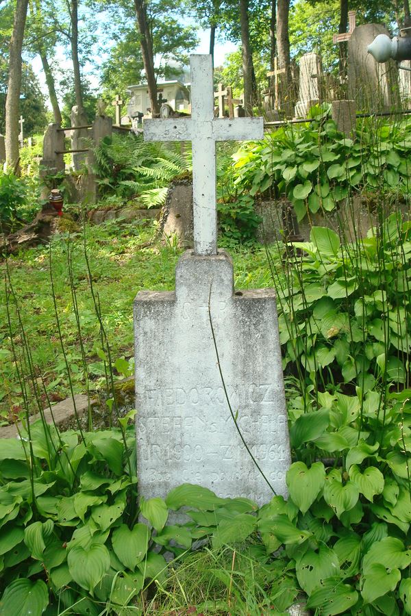 Nagrobek Michała i Stefana Fiodorowiczów, cmentarz Na Rossie w Wilnie, stan z 2013