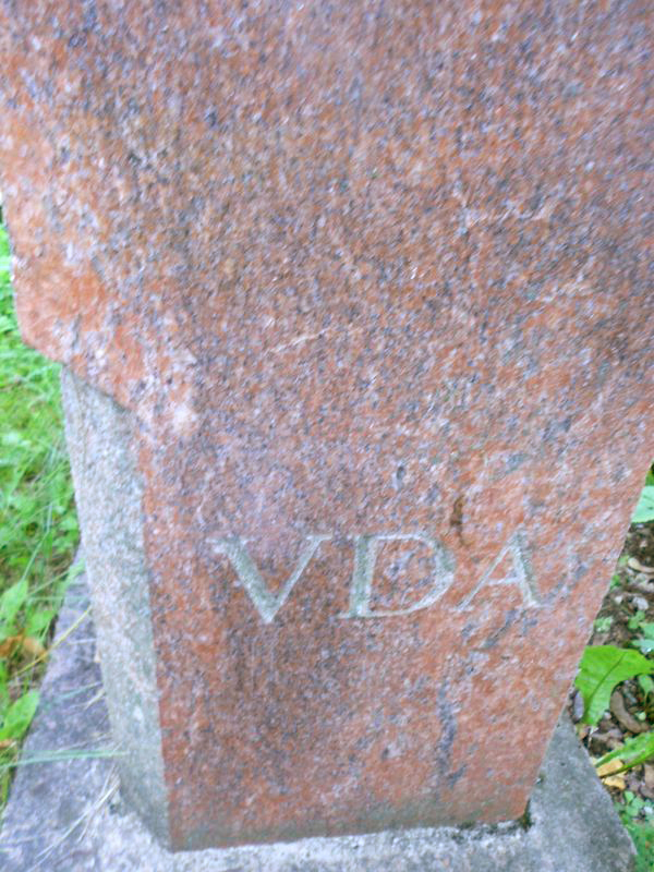 Detail of Karol Podczaszyński's tombstone, Ross Cemetery, Vilnius, 2015