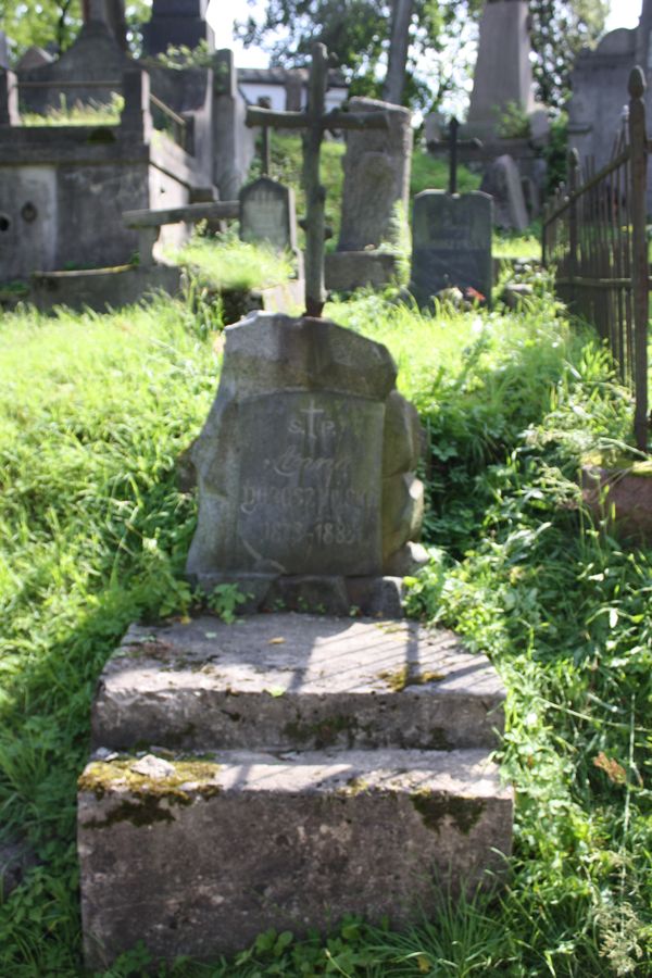 Nagrobek Anny Doboszyńskiej, cmentarz na Rossie w Wilnie, stan z 2013 r.