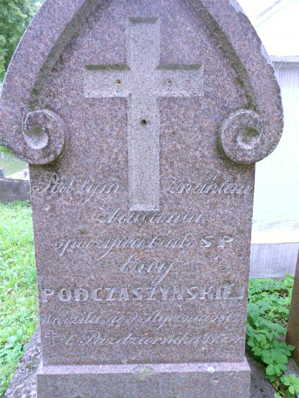 Tombstone of Ewa Podczaszyńska, Ross Cemetery, Vilnius, 2015