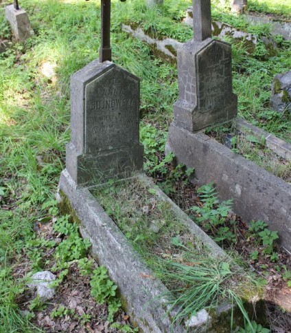 Nagrobek Anny Bujnowskiej, cmentarz na Rossie w Wilnie, stan z 2013