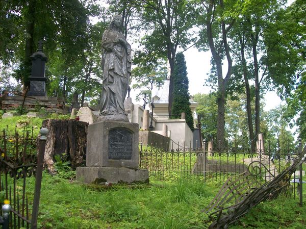 Tombstone of Ewa and Joachim Roszkowski, Na Rossie cemetery in Vilnius, as of 2013