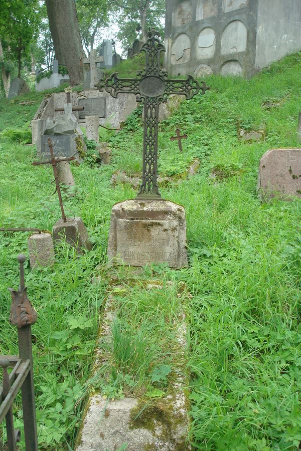 Nagrobek Józefa Łukaszewicza, cmentarz Na Rossie w Wilnie, stan z 2013