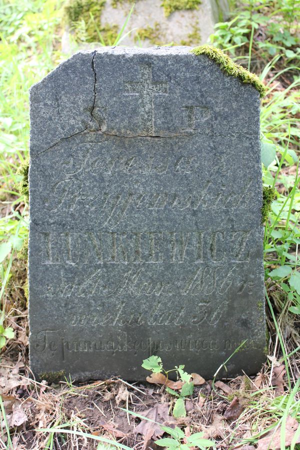 Tombstone of Teresa Lunkiewicz, Rossa cemetery in Vilnius, 2013