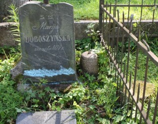 Nagrobek Marii Doboszyńskiej i Stanisława Iwanowskiego, cmentarz na Rossie w Wilnie, stan z 2013 r.