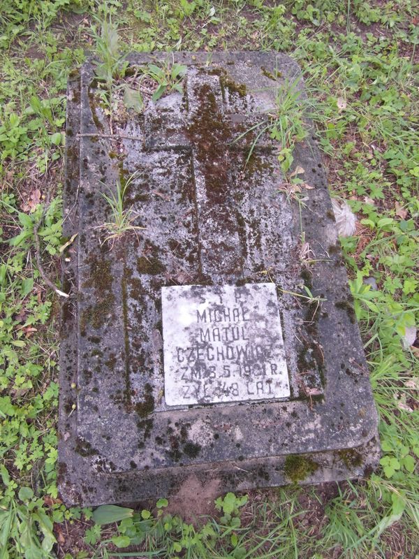 Tombstone of Michal Matula-Czechowicz, Na Rossie cemetery in Vilnius, as of 2013