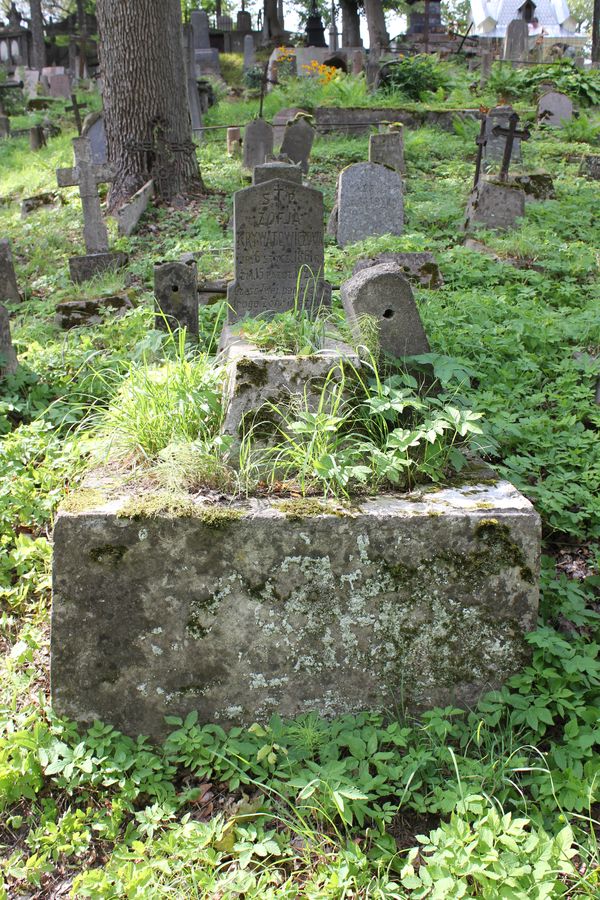 Tombstone of Zofia Krywatowicz, Ross cemetery in Vilnius, state 2013