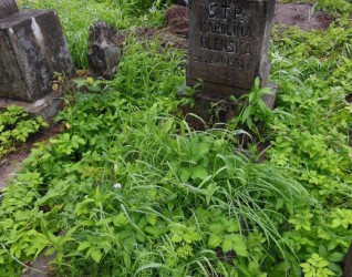 Nagrobek Karoliny Oleńskiej z cmentarza na Rossie w Wilnie, stan z 2013 roku.