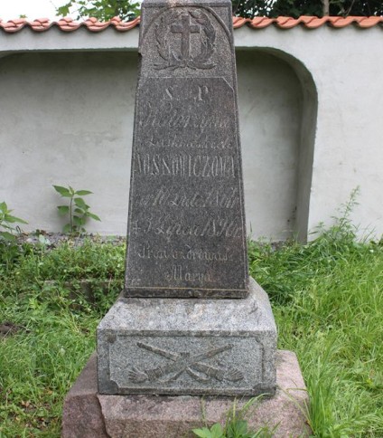 Nagrobek Katarzyny Nossowicz, cmentarz Na Rossie w Wilnie, stan z 2013