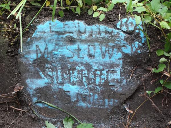Gravestone inscription of Eleonora Suchecka, Na Rossie cemetery in Vilnius, as of 2012