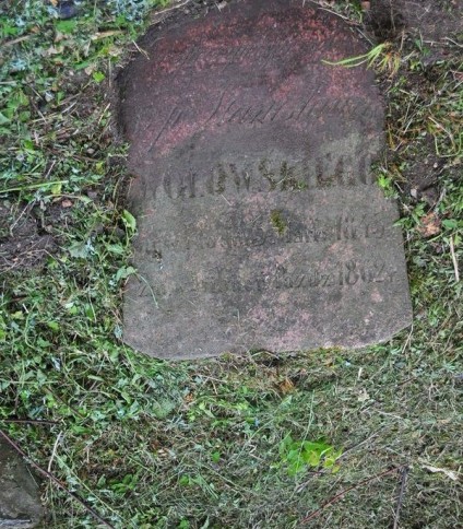 Nagrobek Stanisława Wołowskiego, cmentarz Na Rossie w Wilnie, stan z 2014