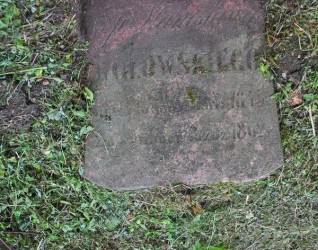 Nagrobek Stanisława Wołowskiego, cmentarz Na Rossie w Wilnie, stan z 2014