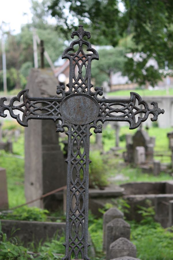 Fragment of Alexandra Hancewicz's gravestone, Na Rossa cemetery in Vilnius, as of 2014.