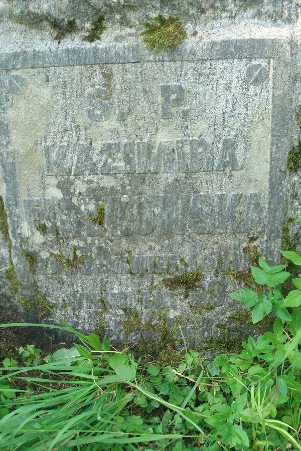 Tombstone of Kazimira Fijałkowska, Na Rossie cemetery in Vilnius, as of 2013