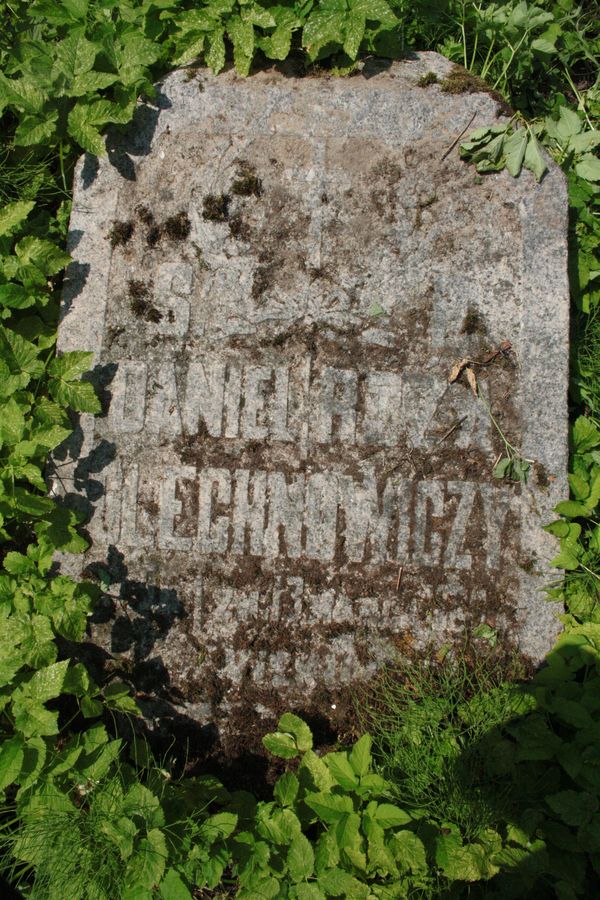Nagrobek Daniela i Róży Olechnowiczów, cmentarz Na Rossie w Wilnie, stan z 2013