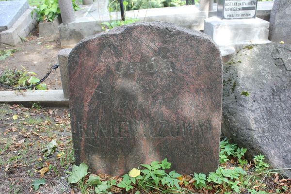 Tombstone of Alexandra Kiniewicz, Rossa cemetery in Vilnius, state 2013