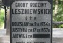 Fotografia przedstawiająca Tombstone of Bolesław, Justyna and Jadwiga Leszniewski