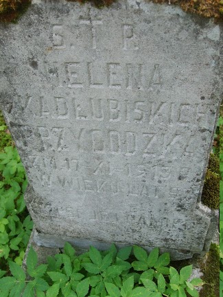 Nagrobek Heleny Przygodzkiej, cmentarz na Rossie w Wilnie, stan na 2013 r.