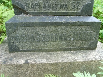 Tombstone of Rev. Jozef Olechno, Ross cemetery in Vilnius, as of 2013.