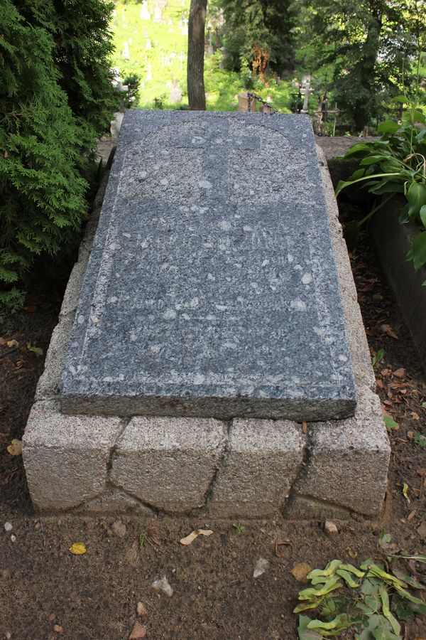 Nagrobek rodziny Jackiewiczów, cmentarz na Rossie w Wilnie, stan z 2013