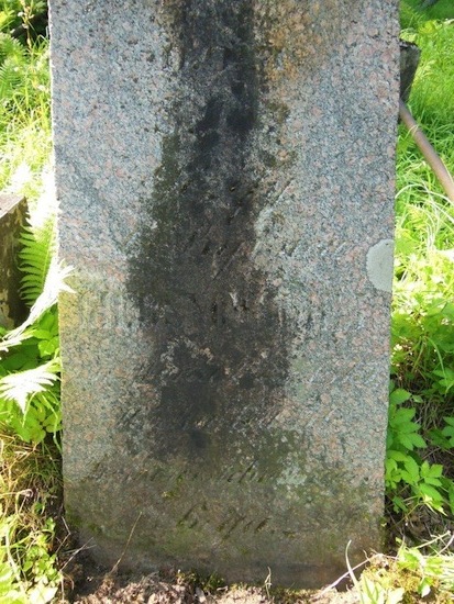 Inskrypcja nagrobka Józefy Kiersnowskiej, cmentarz Na Rossie w Wilnie, stan z 2013