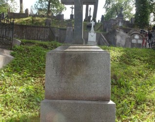 Nagrobek Ottona Lubiczankowskiego, cmentarz na Rossie w Wilnie, stan z 2015