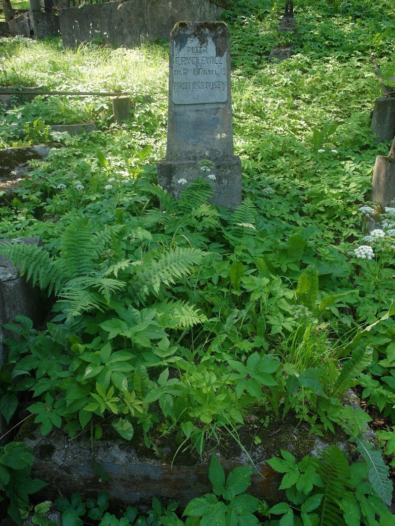 Nagrobek Piotra Grygilewicza, cmentarz Na Rossie w Wilnie, stan z 2015 r.