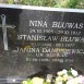 Fotografia przedstawiająca Tombstone of Nina Bluwas, Stanislaw Bluwas, Janina Danusiewicz