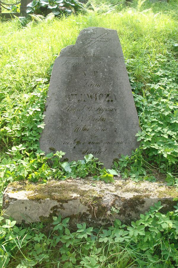 Tombstone of Jan Gilewicz, Na Rossie cemetery in Vilnius, as of 2013