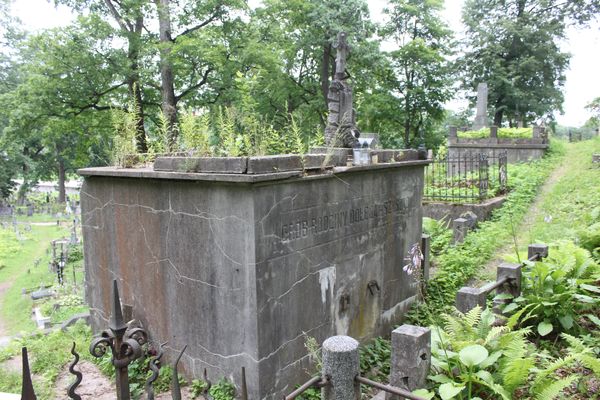 Grobowiec rodziny Dołęga-Szyszków, cmentarz na Rossie w Wilnie, stan z 2013 r.