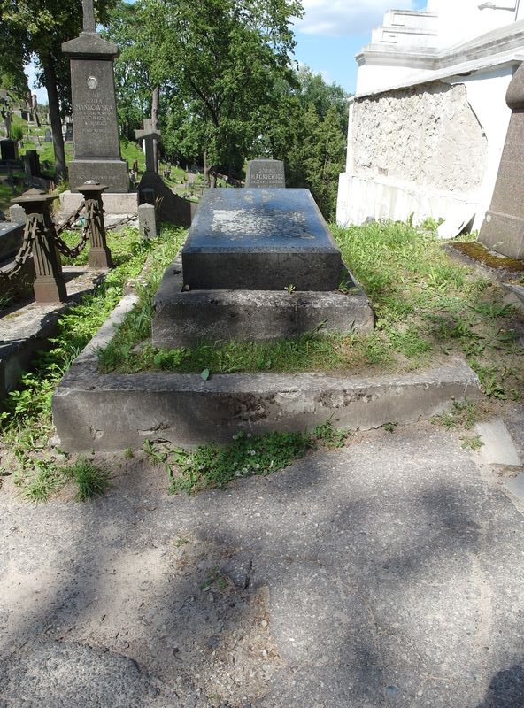 Tombstone of Viktorya Dokalska, Rossa cemetery in Vilnius, as of 2013