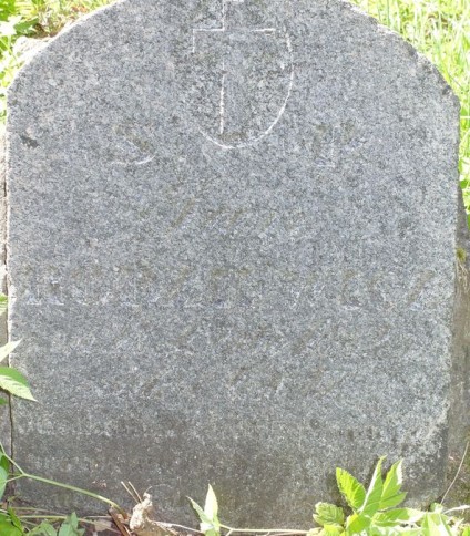 Nagrobek Jana Rodziewicza z cmentarza na Rossie w Wilnie, stan z 2015 r.