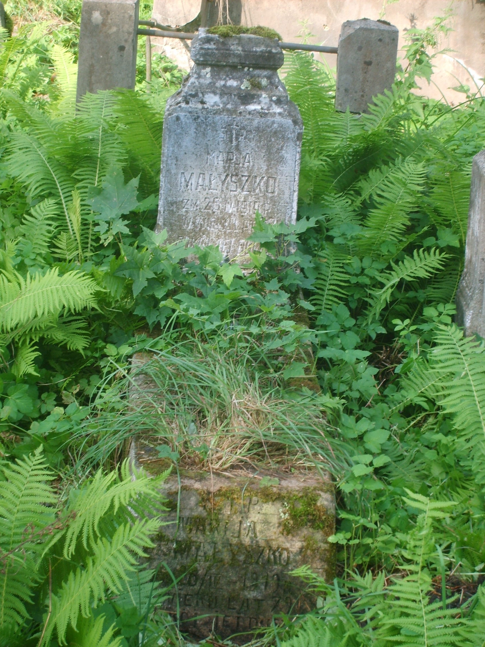 Tombstone of Maria and Maria Malyshko from the Ross Cemetery in Vilnius, as of 2013.