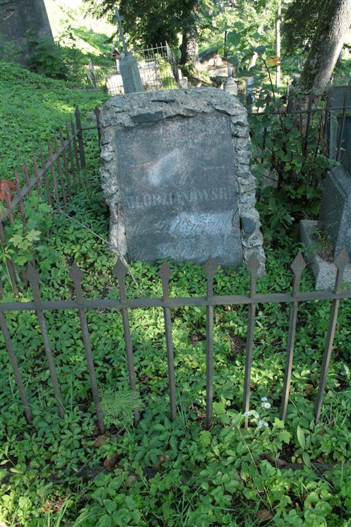 Tombstone of Jozef Mlodzianowski from the Ross Cemetery in Vilnius, as of 2013.