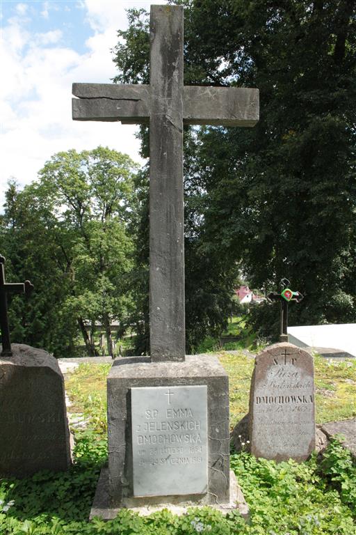 Nagrobek Emmy, Justyny, Adama i Stanisława Dmochowskich z cmentarza na Rossie w Wilnie, stan z 2013 r.