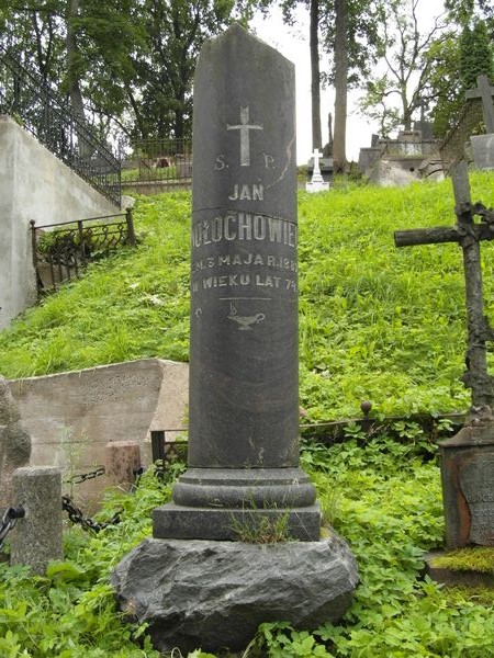 Nagrobek Jana Mołochowca, cmentarz na Rossie w Wilnie, stan na 2013 r.