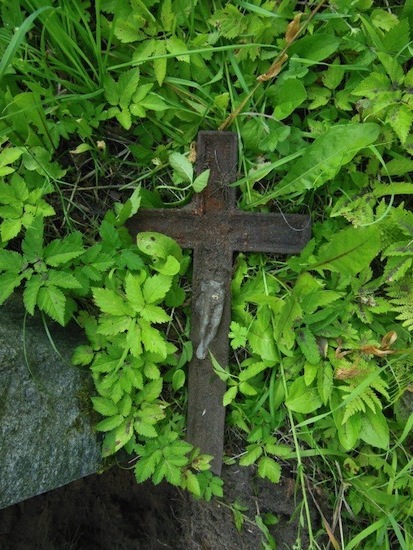 Detail of the gravestone of Róża Butkevich, Na Rossie cemetery in Vilnius, as of 2013